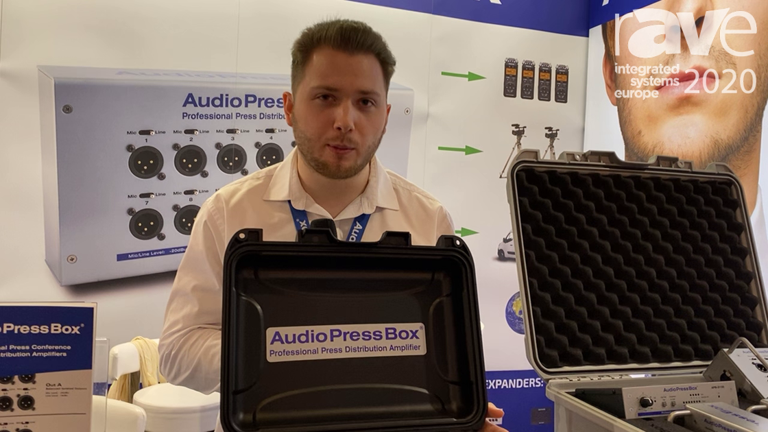 ISE 2020: AudioPressBox Debuts APB-224C Audio Splitter With One Input and 24 Outputs