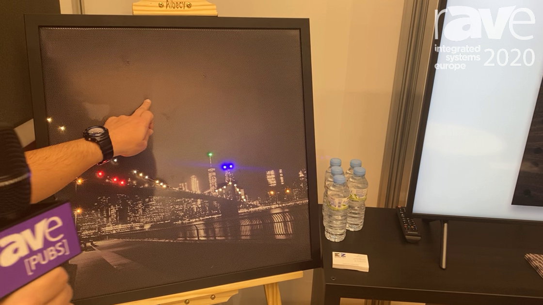 ISE 2020: EZ Acoustics Shows Printed PVC Panel with Microperforations and LED Capabilities