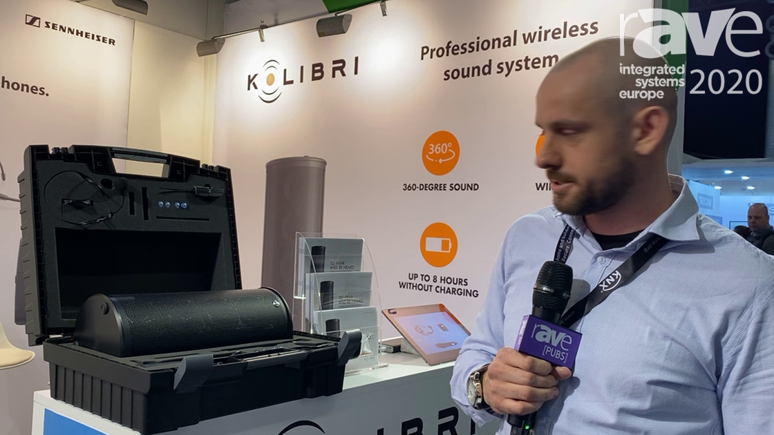ISE 2020: Kolibri Overviews 360-Degree Portable PA System with Built-in Battery