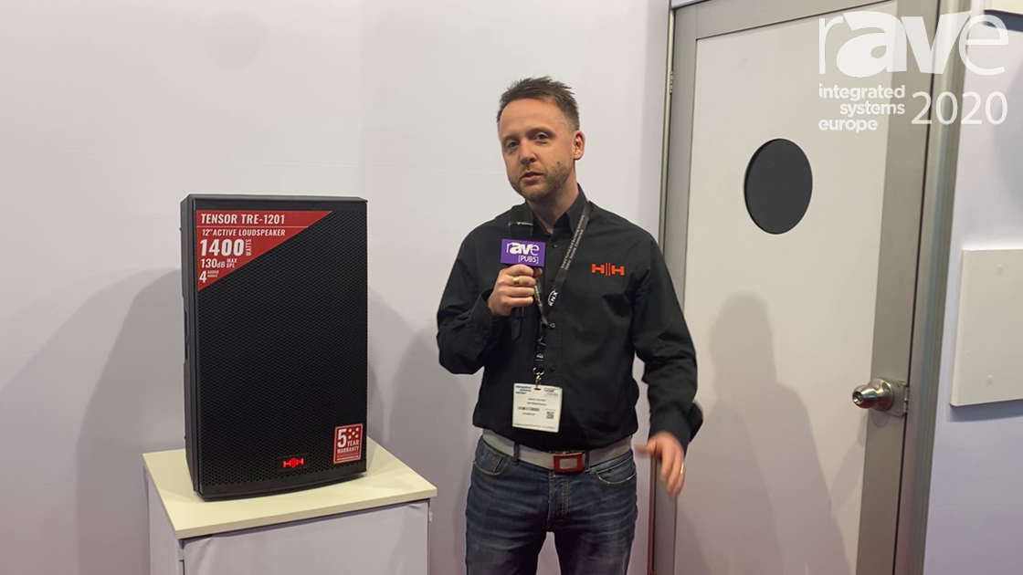 ISE 2020: HH Electronics Announces Tensor TRE-1201 12″ Active Loudspeaker With On-Board DSP