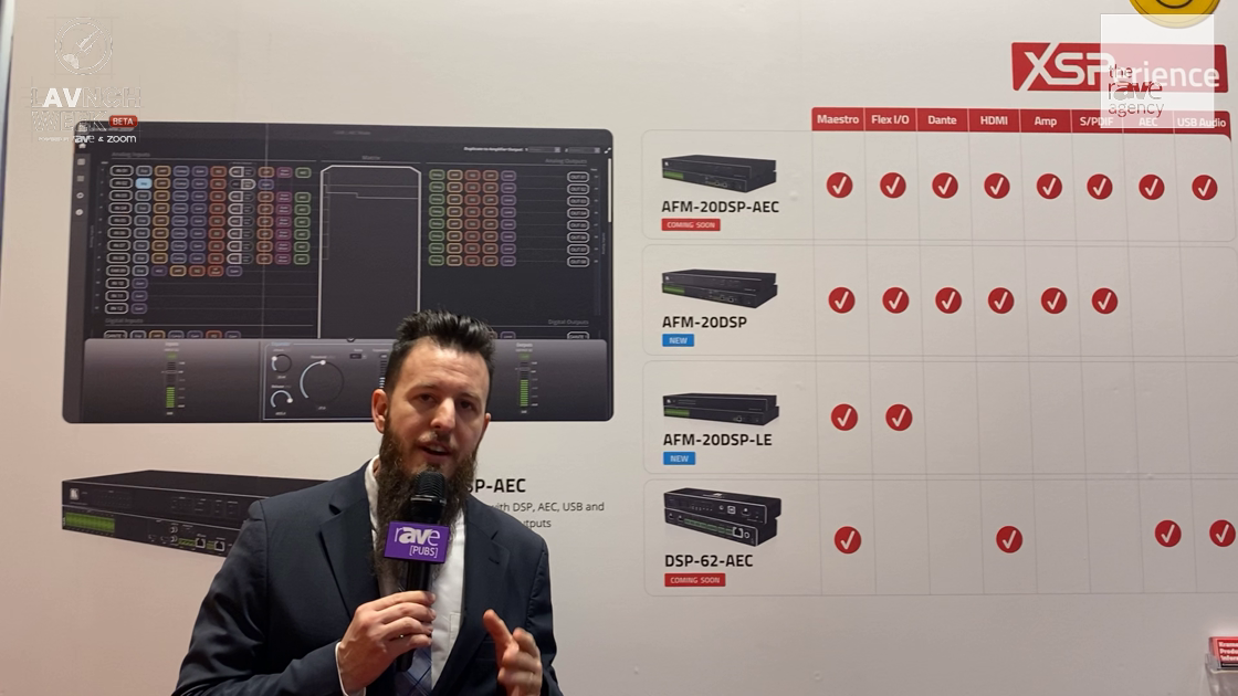 LAVNCH WEEK: Kramer Shows Full Family of Audio Matrix DSPs, Including New DSP-62-AEC for Huddle Room