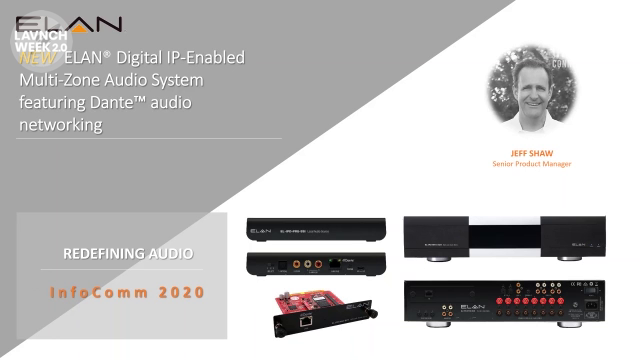 InfoComm 2020: ELAN Highlights New ELAN Audio Over IP Amplifiers