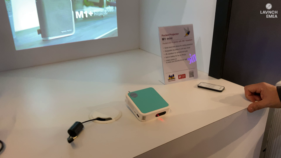 LAVNCH EMEA: ViewSonic Demos M1 mini Plus, a LED Mini Projector
