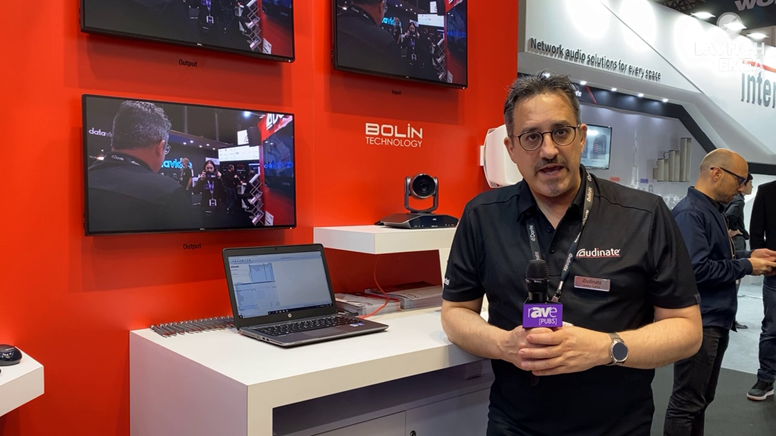 LAVNCH EMEA: Audinate Showcases New Dante Video-Over-IP Solution, Shows Bolin PTZ Camera With Dante