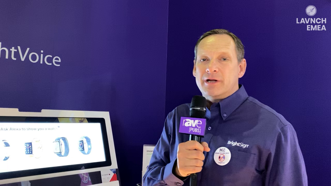 LAVNCH EMEA: BrightSign Shows BrightVoice Voice-Activated Digital Signage for Display Interaction