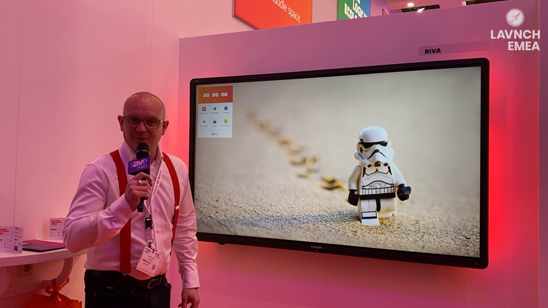 LAVNCH EMEA: CTOUCH Demonstrates The Riva Digital Whiteboard Display