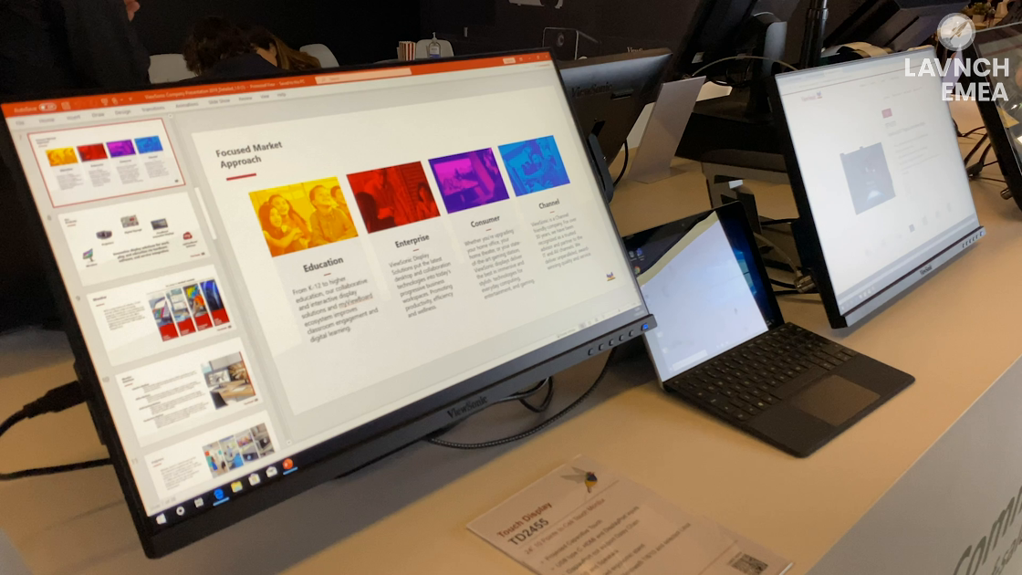 LAVNCH EMEA: ViewSonic Showcases TD2455 Touch Display with 10-point Projected Capacitive Touch