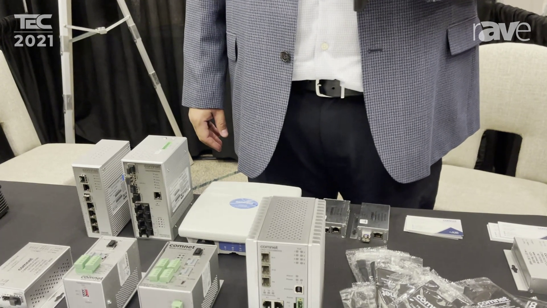 TEC 2021: Comnet Shows CNGE11FX3TX8MS Eleven Port Hardened Managed Ethernet Switch