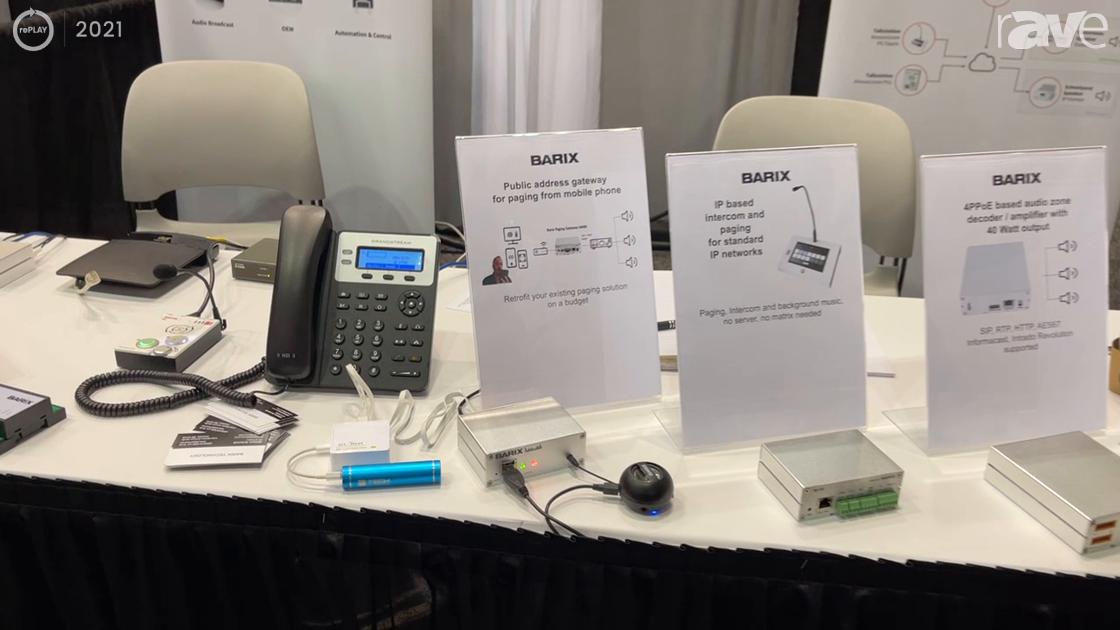 2021 The Barix Paging Gateway Allows a Cell Phone to