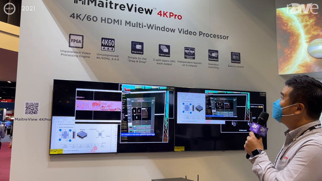 InfoComm 2021: AV Link Group Showcases MaitreView 4KPro Professional Video Processor for 4K 60 4/4/4