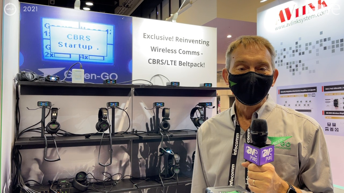 InfoComm 2021: Green-GO Digital Intros Its CBRS LTE Wireless Beltpack, Developed for the NFL