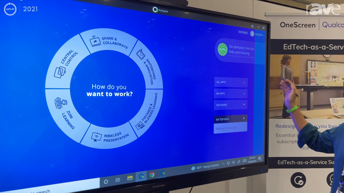 InfoComm 2021: OneScreen Shows the Hubware Interactive Whiteboard With Built-in 24-Hour Support