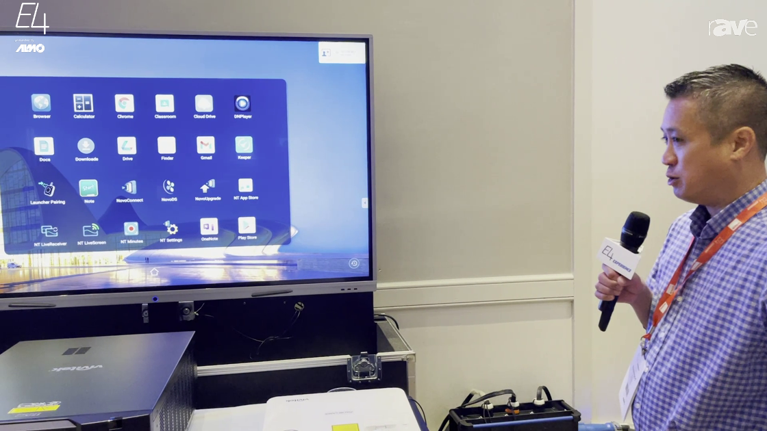 E4 Experience: Vivitek Shows NovoTouch Interactive Panel and DU9900Z Laser Projector