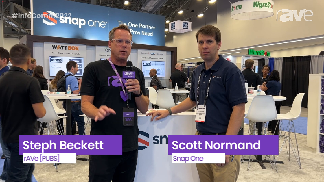 InfoComm 2022: Scott Normand of Snap One Leads Gary Kayye on a Booth Tour