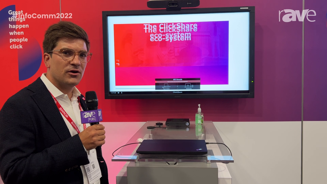 InfoComm 2022: Barco Adds Features to ClickShare, Including Digital Signage, Smart Meeting Host Flow