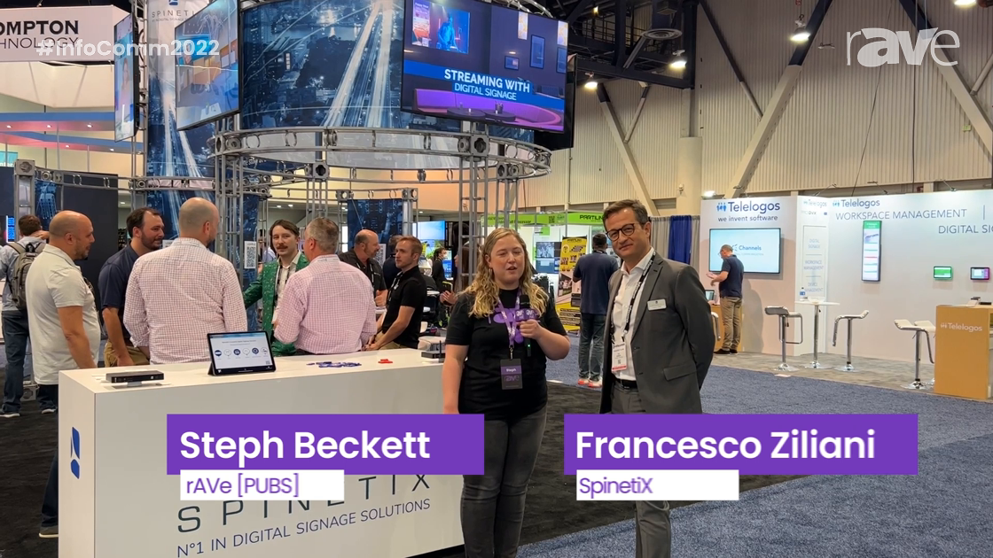 InfoComm 2022: Steph Beckett Gets a Booth Tour from Francesco Ziliani of SpinetiX