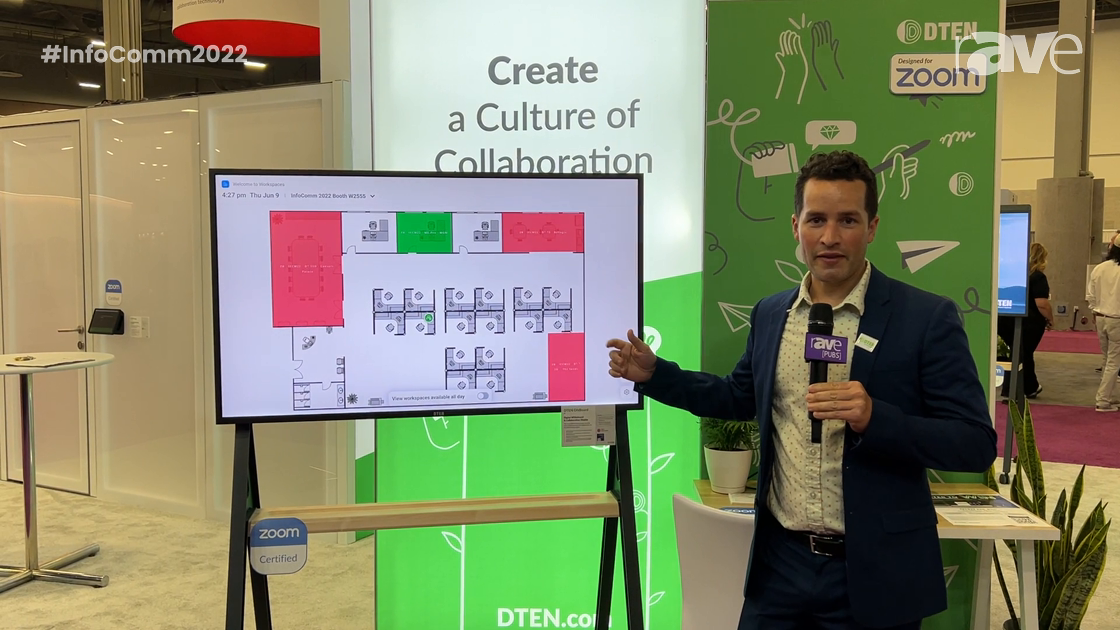 InfoComm 2022: DTEN Demos Workspace Reservations Using ONboard and DTEN ME Pro for Hot Desking