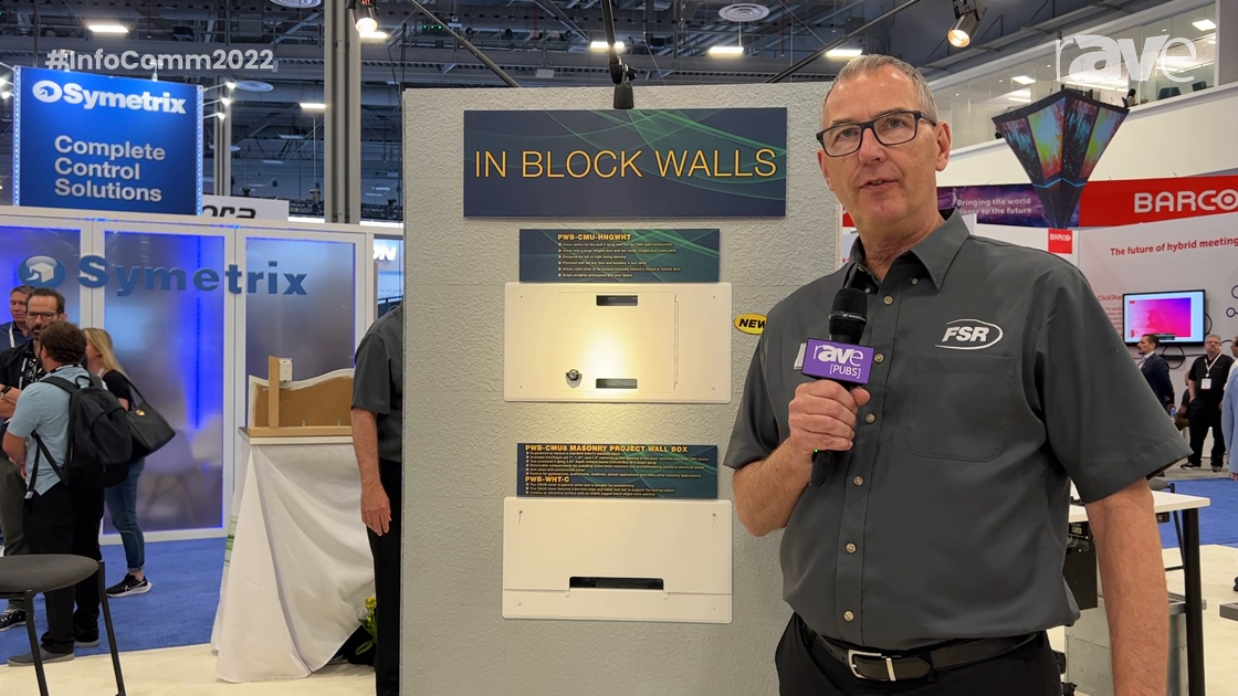 InfoComm 2022: FSR Expands CMU Line of Masonry Wall Boxes for Running AV/IT Cabling in Concrete Wall