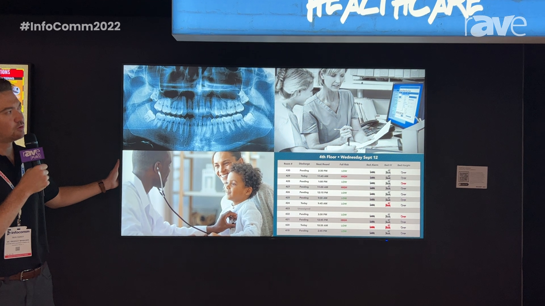 InfoComm 2022: Sharp NEC Display Solutions Demos V754Q 4K Display in Multi-Picture Mode