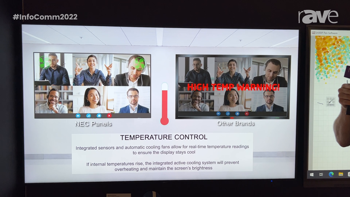 InfoComm 2022: Sharp NEC Display Solutions Highlights Its C860Q 24/7 Display With High Haze Panel