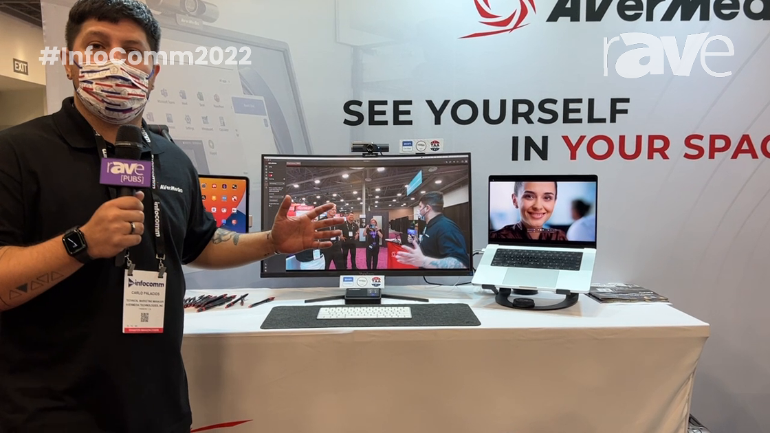 InfoComm 2022: AVerMedia Demos Executive Workspace with PW515 Webcam, AS311 Speakerphone, and More