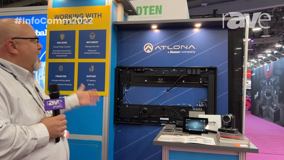 InfoComm 2022: Atlona by Panduit Exhibits the Prefab (80%) Atlona Room Kits in the Graybar Booth