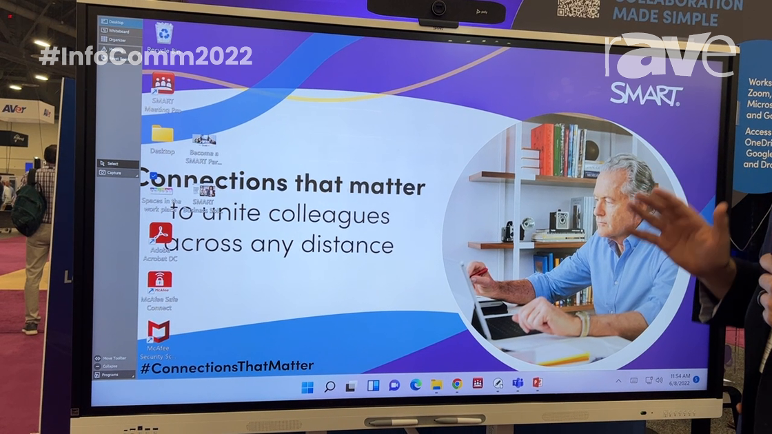 InfoComm 2022: SMART Technologies Demos SMART Board MX Pro Series Interactive Display