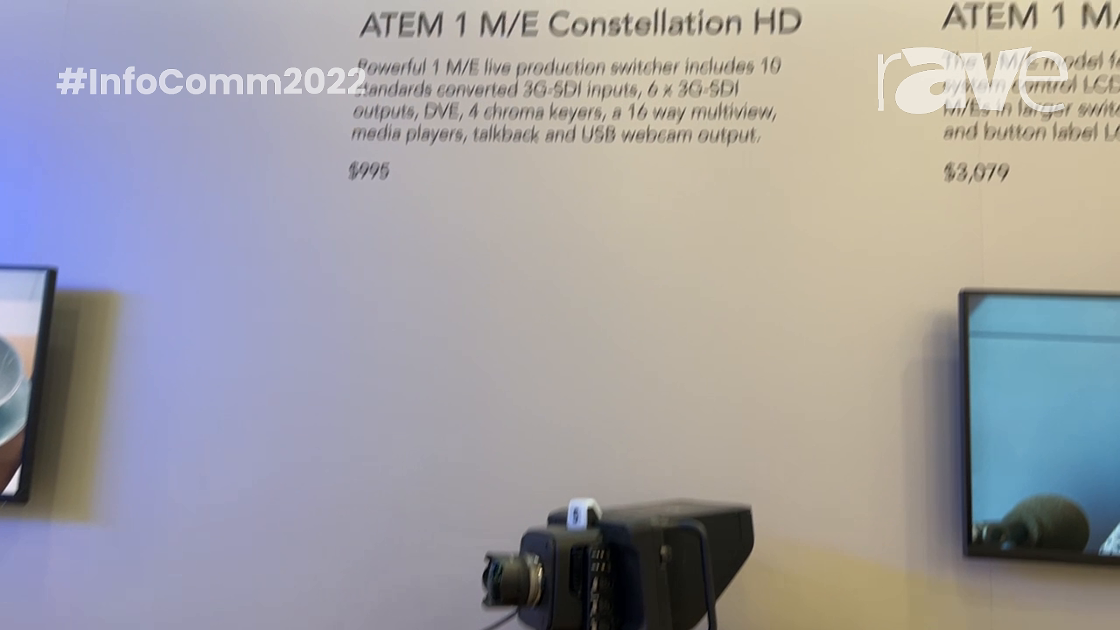InfoComm 2022: Blackmagic Design Talks 1 M/E ATEM Constellation HD Live Production Switcher