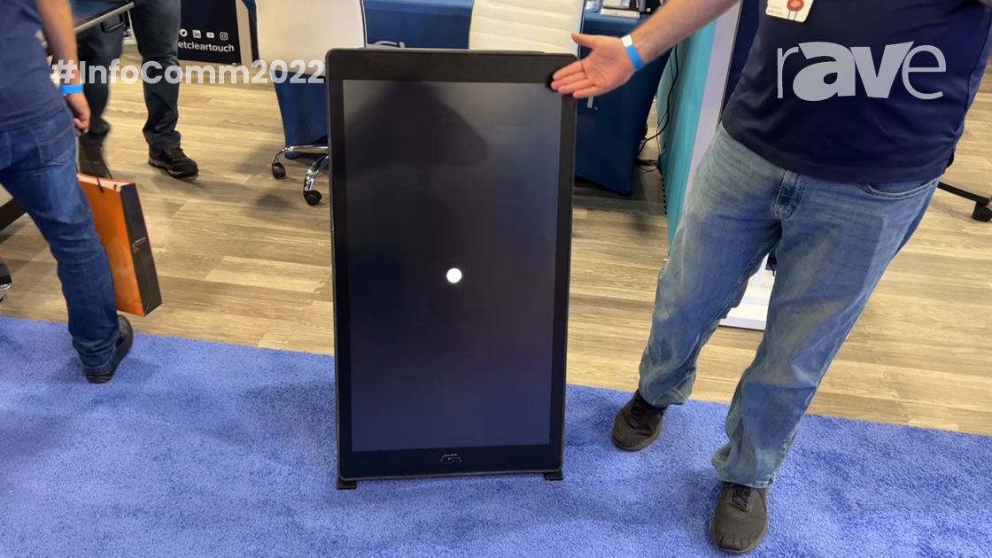InfoComm 2022: Clear Touch Demonstrates Evo Rolling Battery-Powered Digital Signage Kiosk