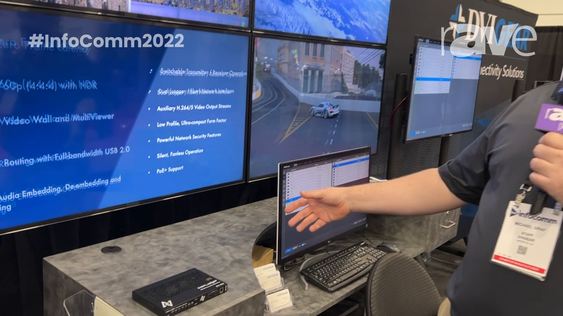 InfoComm 2022: DVIGEAR Intros DisplayNet DN-300 SDVoE Transmitter and Receiver