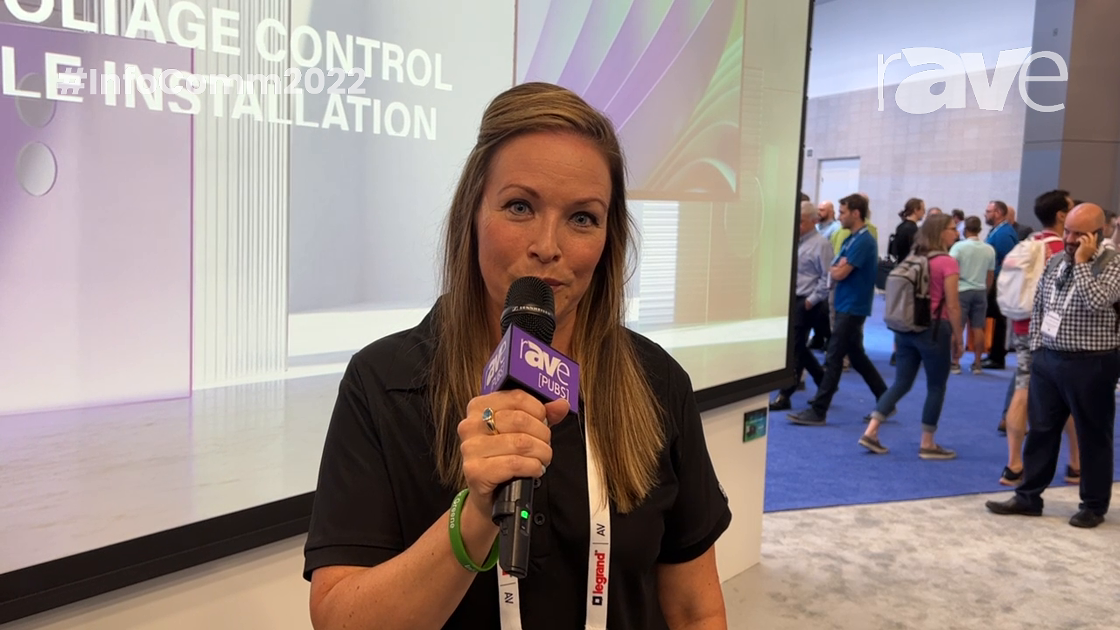InfoComm 2022: Da-Lite Exhibits SightLine Cable-Drop Feature in the Legrand AV Booth