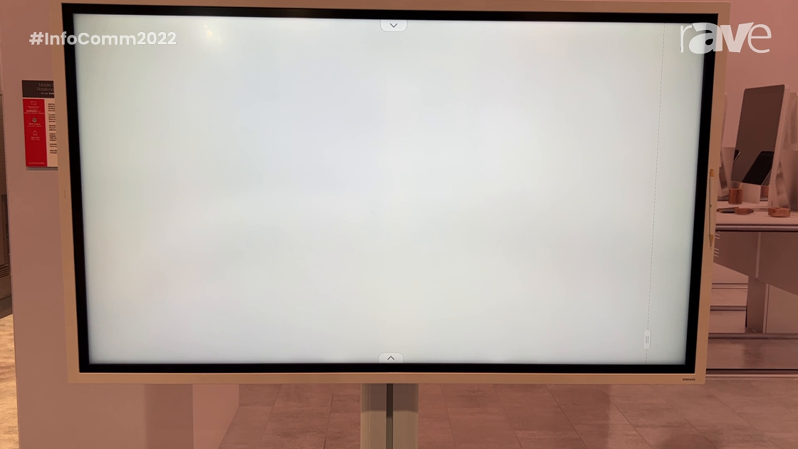 InfoComm 2022: Peerless-AV Talks About Its Samsung Flip Mobile Cart, Works With New and Old Models