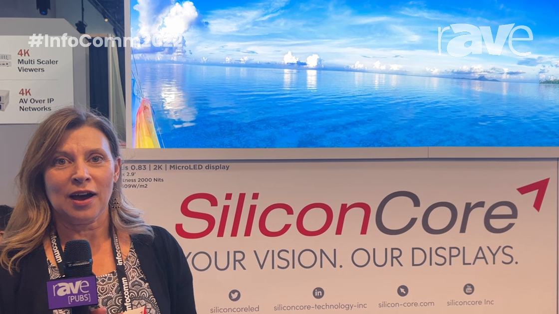 InfoComm 2022: SiliconCore Showcases the LiSA-Based Lotus 0.83mm MicroLED Display Up to 2000 Nits