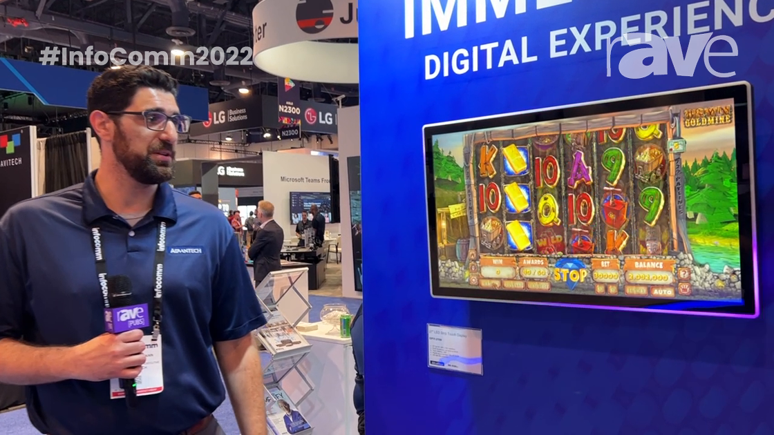 InfoComm 2022: Advantech Showcases 27-Inch LED Strip Touch Display for Gaming (Casino) Applications