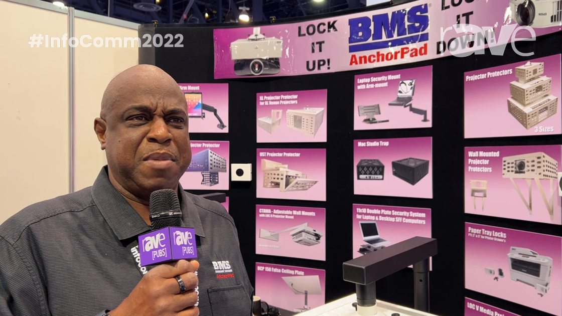 InfoComm 2022: Business Machine Security (BMS) Highlights Projector Protector Security Cages