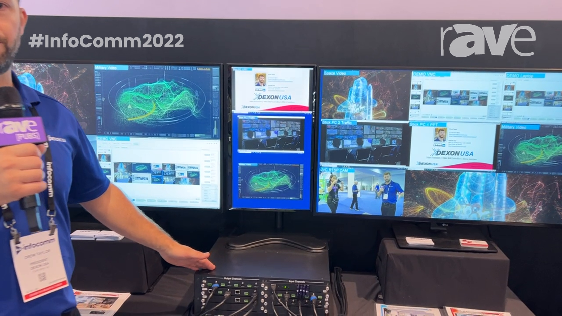InfoComm 2022: DEXON Systems Intros DIMAX Pro 4K60 Hybrid Processor and Matrix with IP4 Input Card