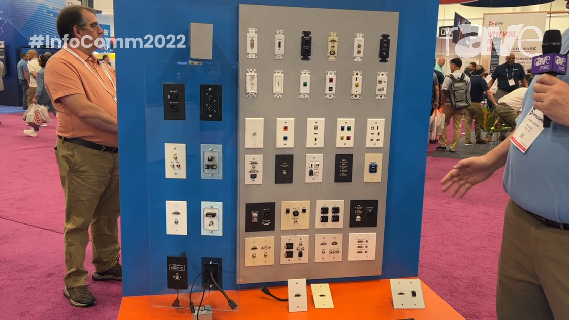 InfoComm 2022: Covid Describes Line of Wall Plates and Panel Configurations