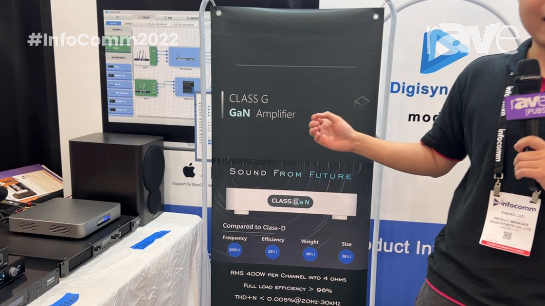 InfoComm 2022: DigiSynthetic Illustrates Class G GaN Amplifier Prototype