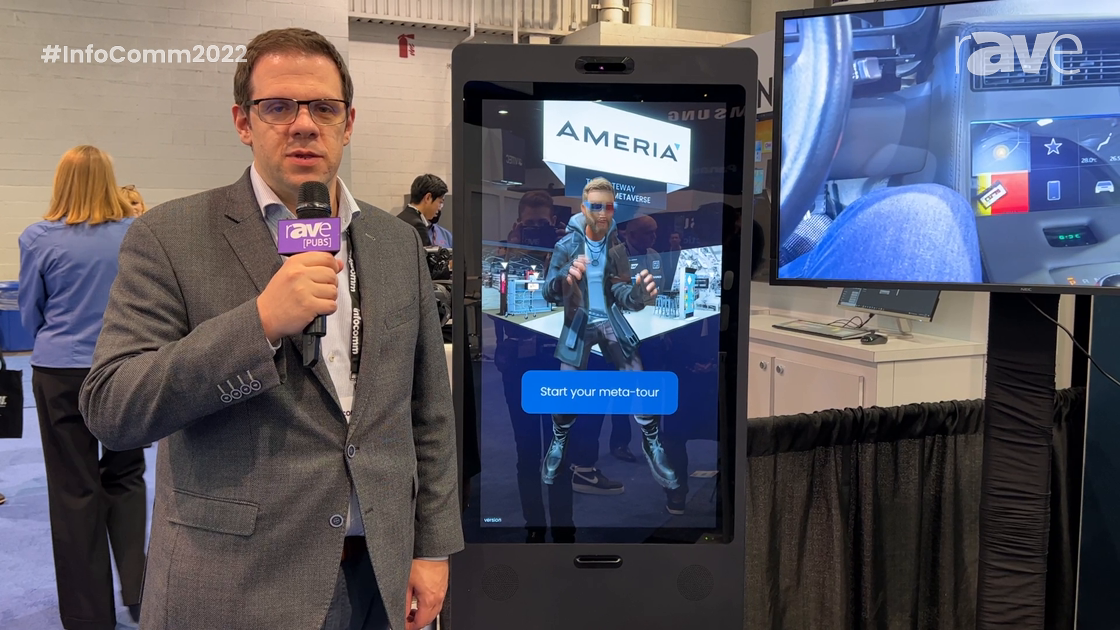 InfoComm 2022: Ameria AG Demos Touch-Like Gesture Control for Connected Experiences on Displays