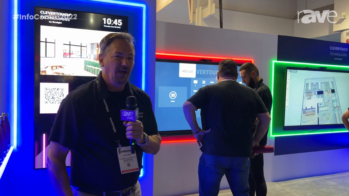 InfoComm 2022: Clevertouch Technologies Demos ClevertouchLive Platform on Interactive Display