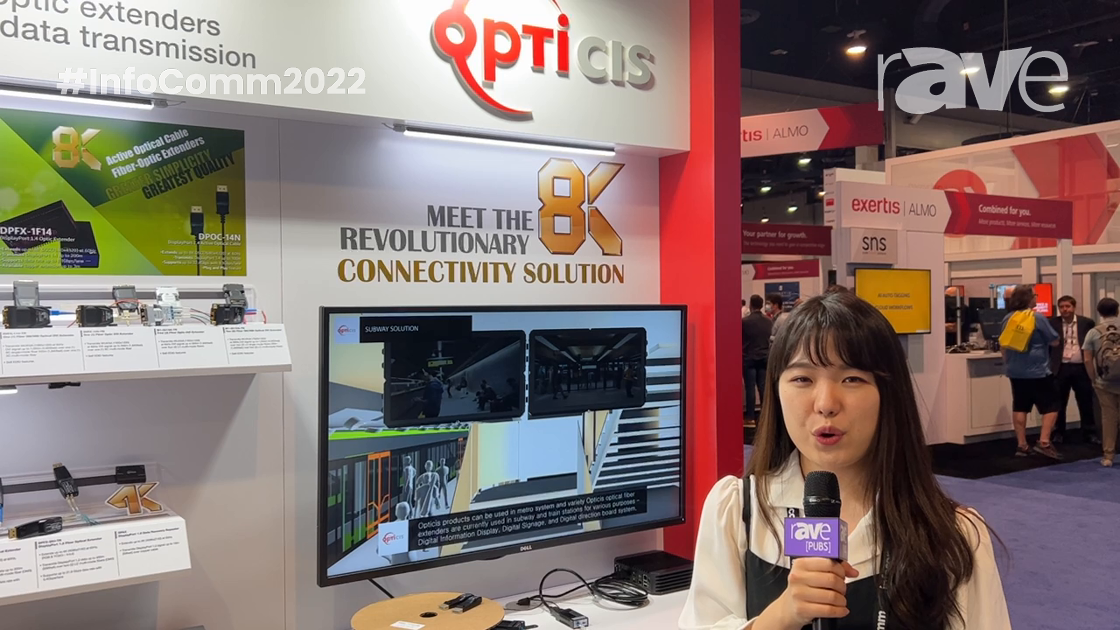 InfoComm 2022: Opticis Shows Off DPFX-700 and DPFX-300 DisplayPort 1.2 Extenders