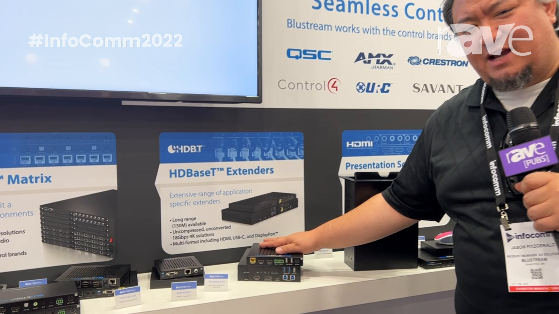 InfoComm 2022: Blustream Adds HEX70HDUK-KIT HDBaseT Presentation Switcher and Extender Set