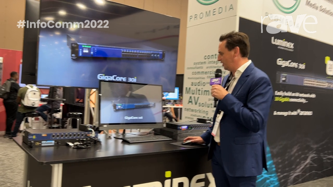 InfoComm 2022: Luminex Demos GigaCore 30i 10Gb AV-Dedicated Switch in GigaCore Product Range