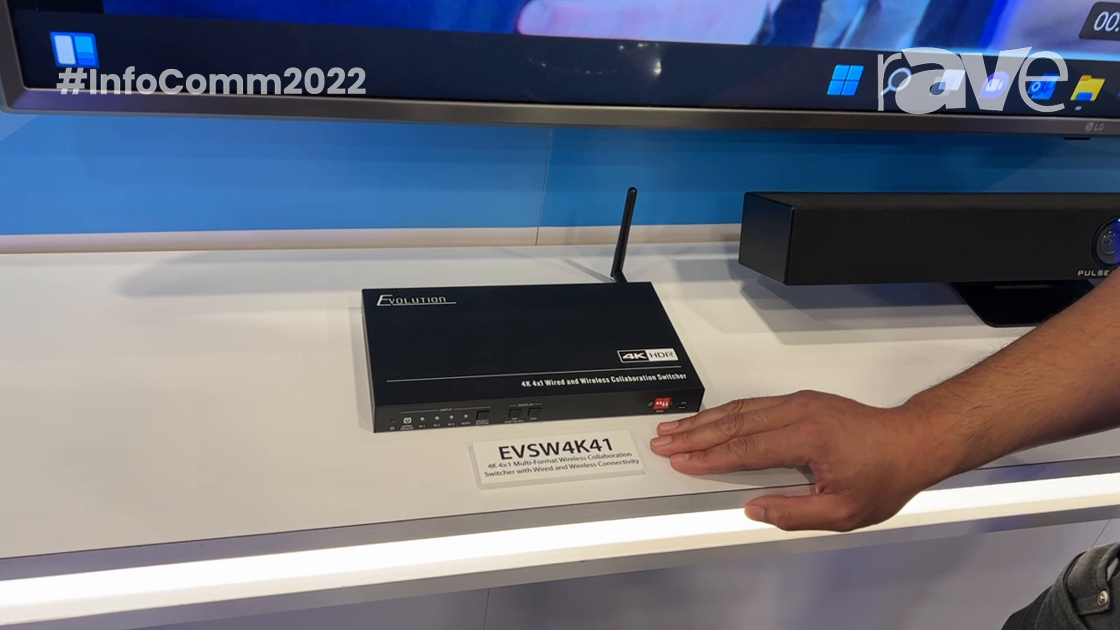 InfoComm 2022: Vanco International Adds EVSW4K41 4K 4×1 Multi-Format Wireless Collaboration Switcher