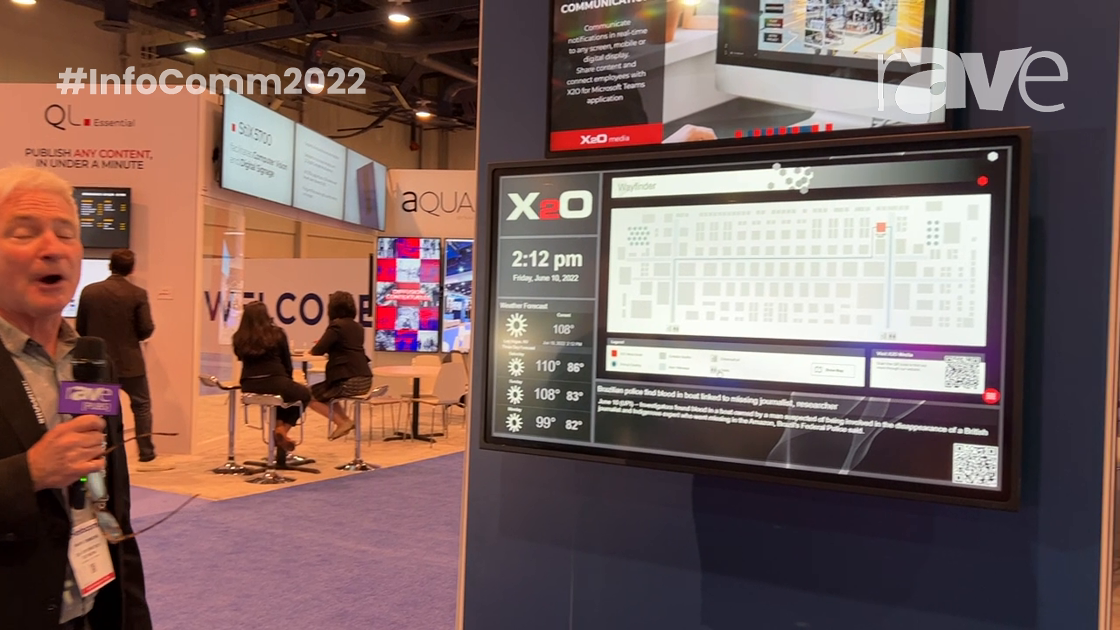 InfoComm 2022: X2O Media Talks About Its Digital Signage Solution for Corporate Communications
