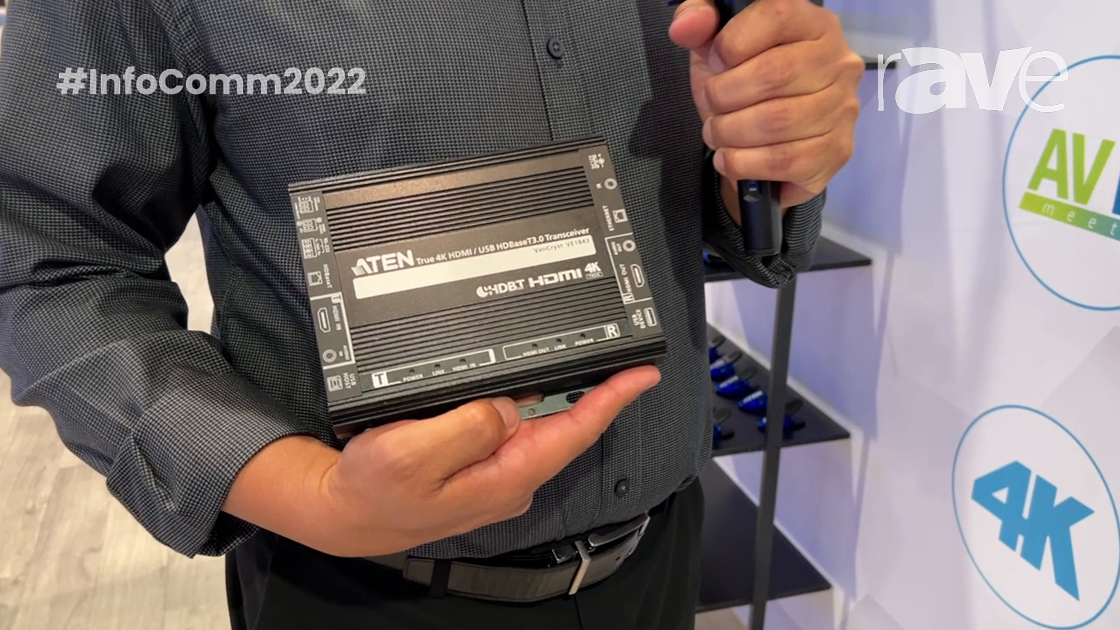 InfoComm 2022: ATEN Shows VanCryst VE1843, a True 4K HDMI and USB HDBaseT 3.0 Transceiver
