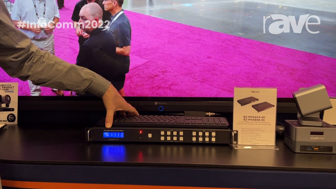 InfoComm 2022: BZBGEAR Explains the BZ-MVS4x4-4K Combined Matrix Switch and Video Wall Processor