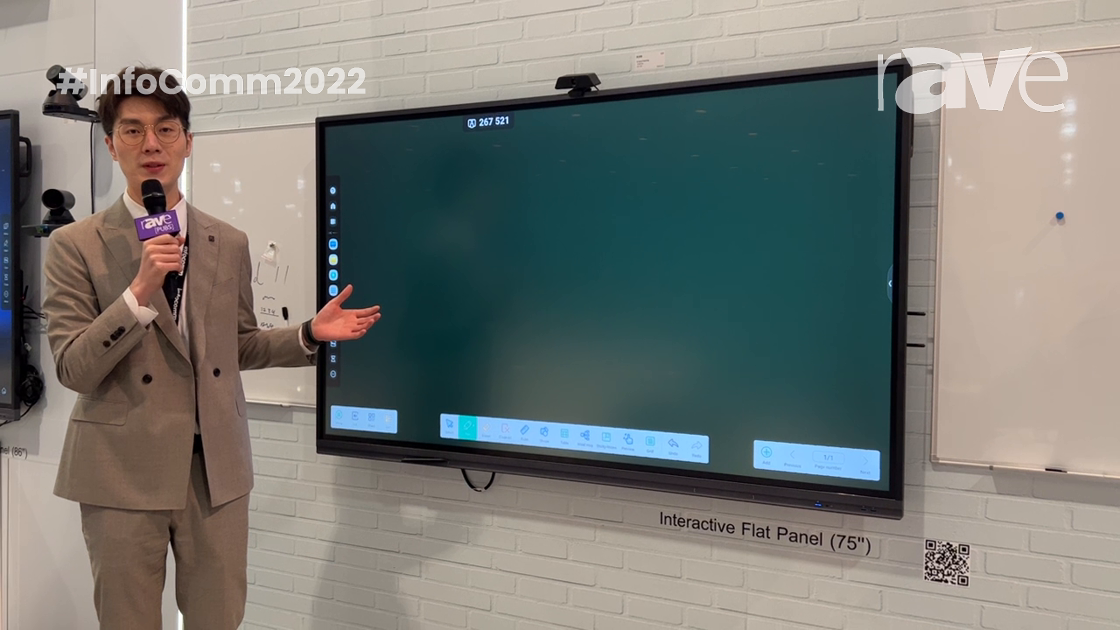 InfoComm 2022: CVTE Demos 75” Interactive Flat Panel with a 0.5mm Accuracy Writing Experience