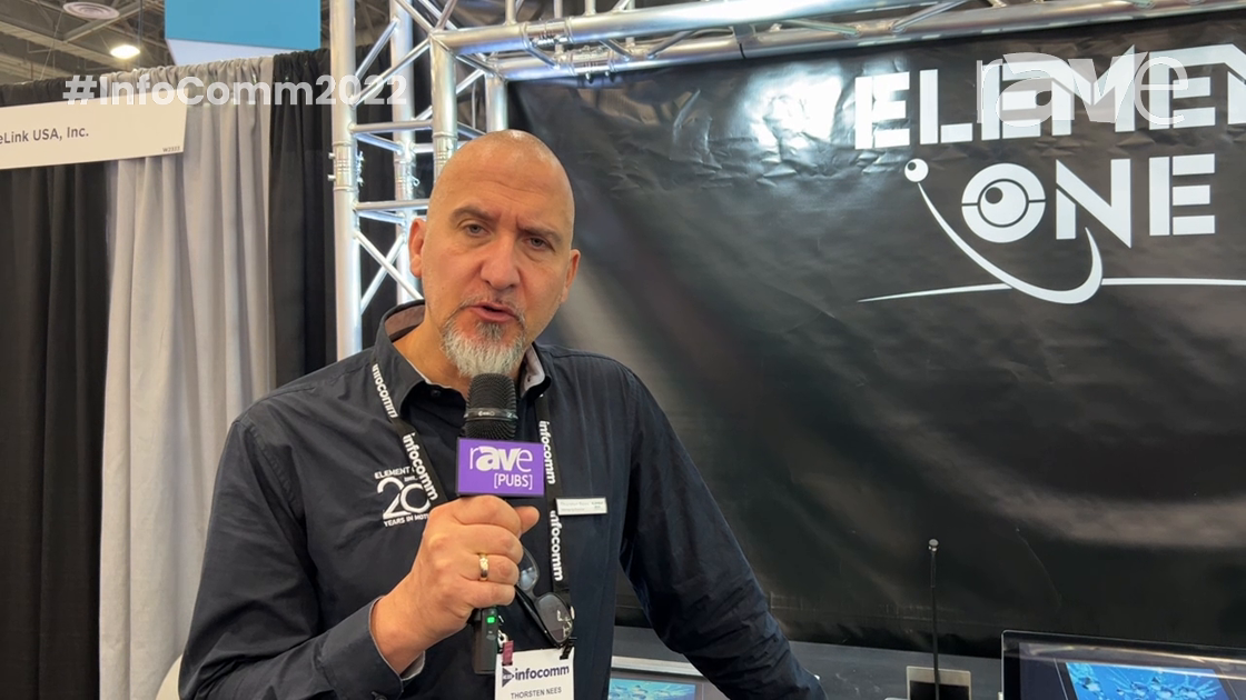 InfoComm 2022: Element One Breaks Down Its VERSIS FLEX 220 Retractable Touchscreen Monitor System