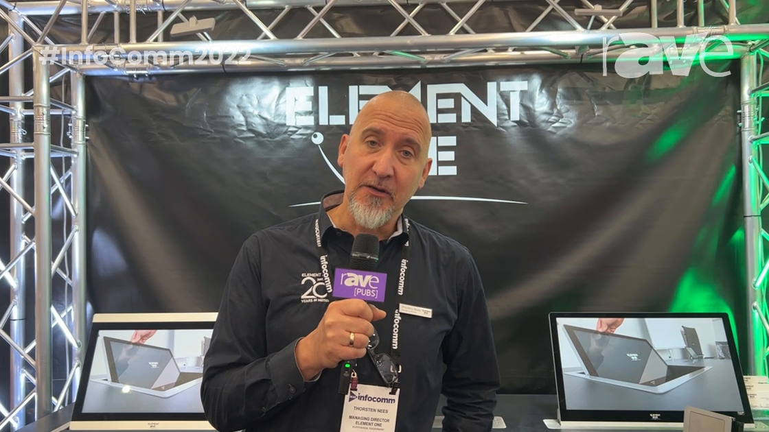 InfoComm 2022: Element One Details FOLD Retractable Touchscreen Monitor